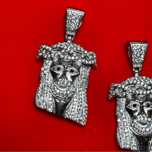 Large Jesus Pendant and crosses with simulated diamonds. More to be added. - Picture 3 of 12